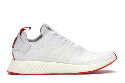 adidas NMD R2 White Core Red Two Toned