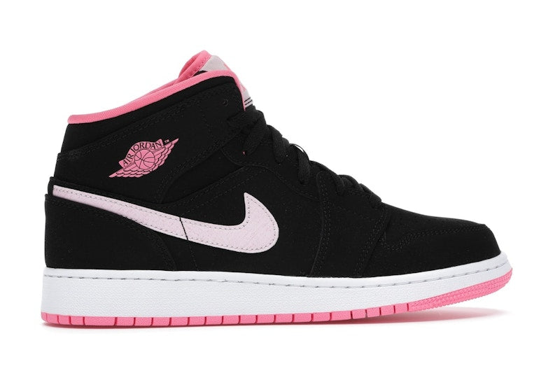 Jordan 1 Mid Black Digital Pink (GS)