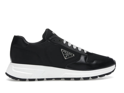 Prada PRAX 01 Sneakers Re-Nylon Brushed Leather Black White
