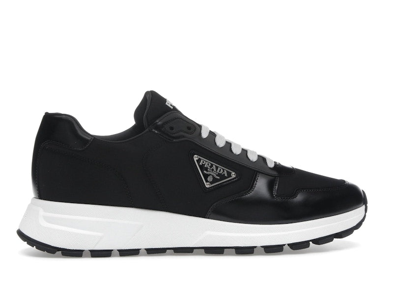 Prada PRAX 01 Sneakers Re-Nylon Brushed Leather Black White