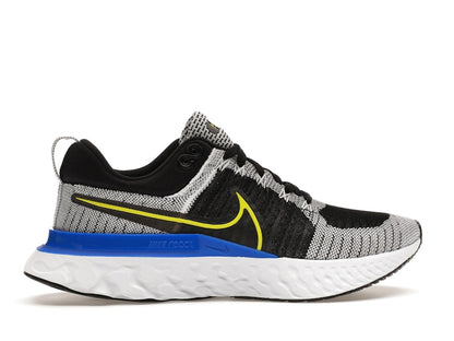 Nike React Infinity Run Flyknit 2 Black White Racer Blue Cyber