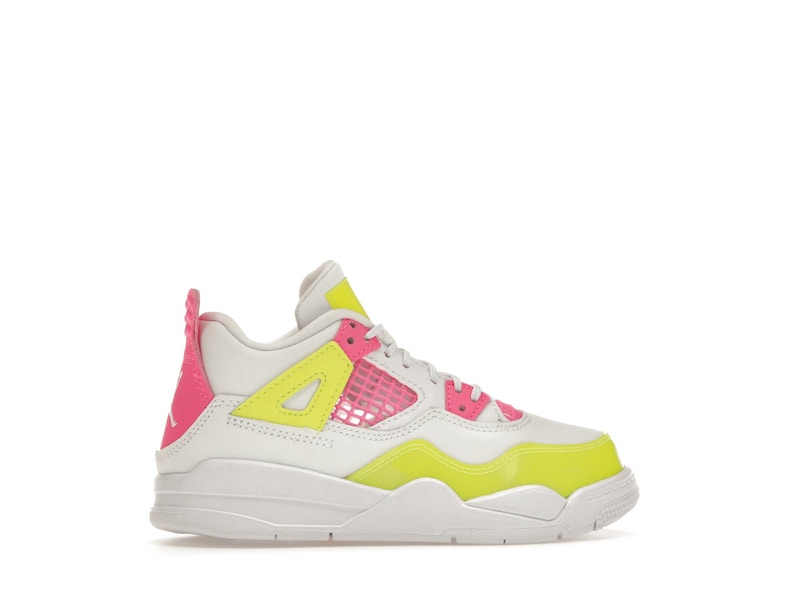 Jordan 4 Retro White Lemon Pink (PS)