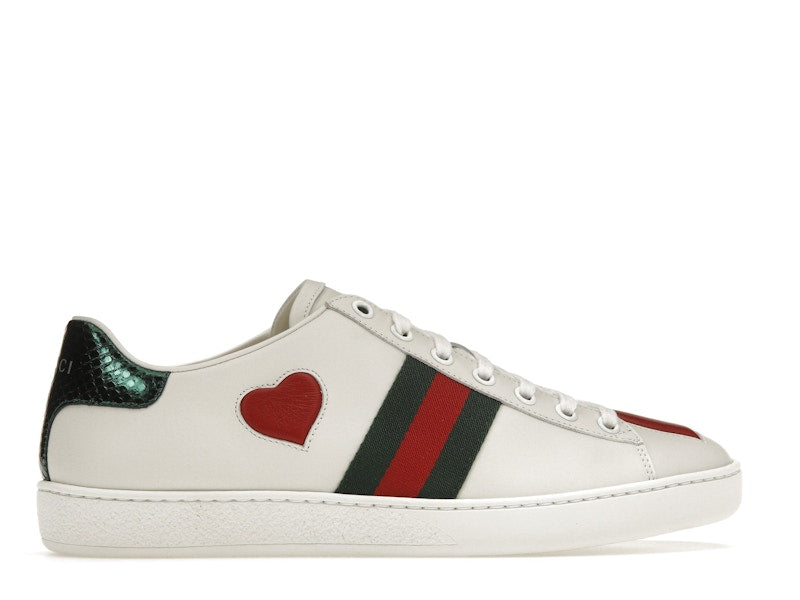 Gucci Ace Embroidered Hearts (Women's)