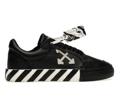OFF-WHITE Vulc Low Leather Black White FW21