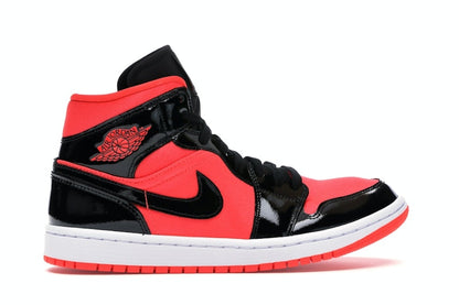 Jordan 1 Mid Hot Punch Black (Women's)