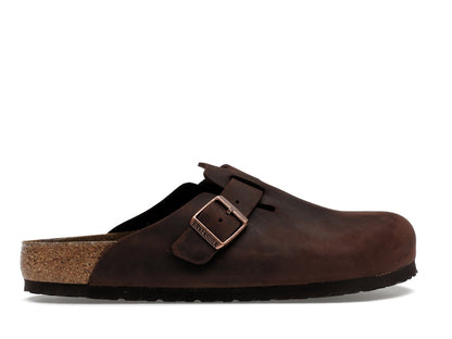 Birkenstock Boston Soft Footbed Oiled Leather Habana Brown