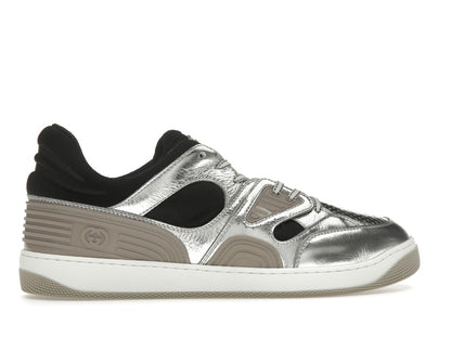 Gucci Basket Low Silver Black