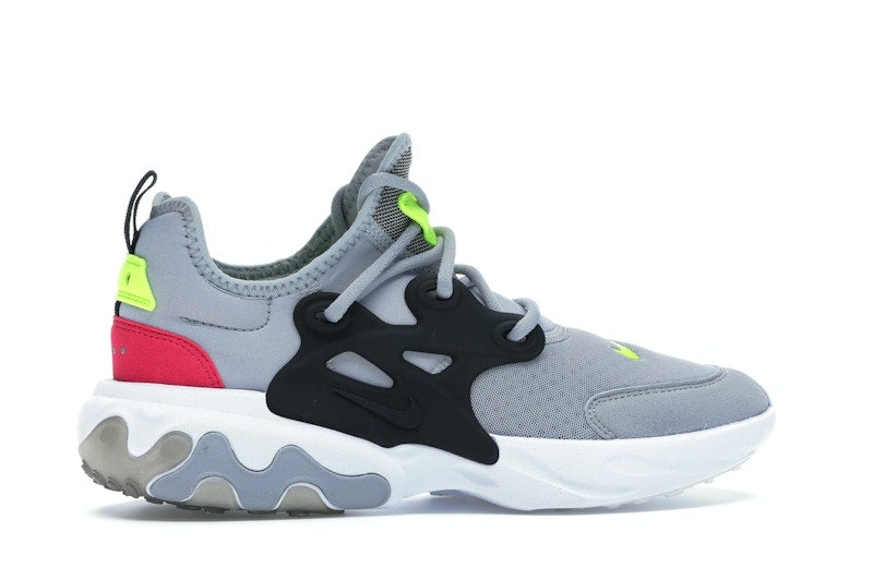Nike React Presto Wolf Grey Black Rush Pink Volt (GS)