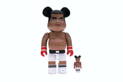 Bearbrick Muhammad Ali 100% & 400% Set Brown