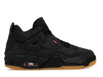 Jordan 4 Retro Levi's Black (GS) (Levi's Tag)