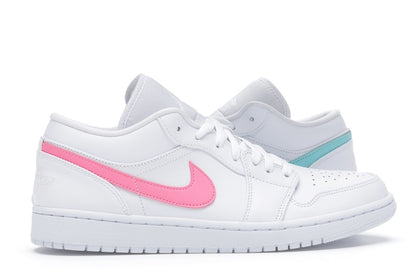 Jordan 1 Low White Multi-Color Swoosh