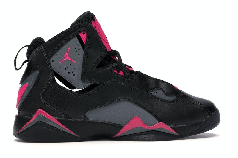 Jordan True Flight Black Dark Grey Deadly Pink (GS)