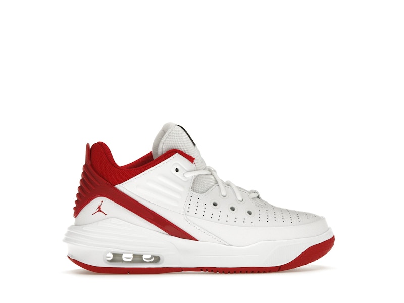 Jordan Max Aura 5 White Black Gym Red (GS)
