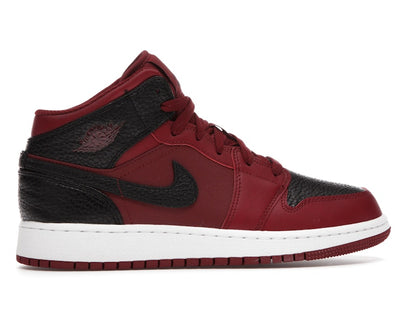 Jordan 1 Mid Team Red Black White (GS)