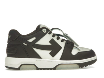 OFF-WHITE Out Of Office "OOO" Low Tops Chocolate Cream