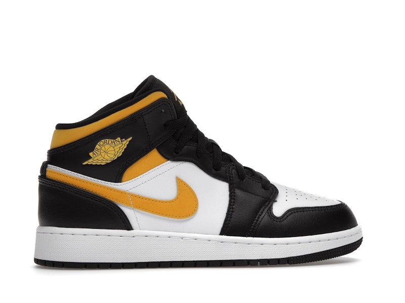 Jordan 1 Mid White Pollen Black (GS)