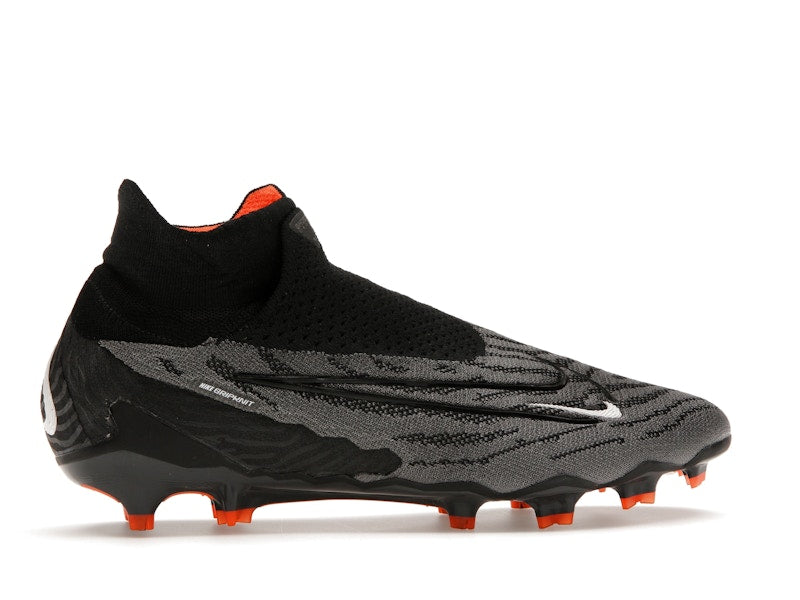 Nike Gripknit Phantom GX Elite Dynamic Fit FG Black Dark Smoke Grey Total Orange