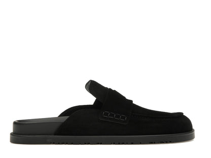 Hermes Go Mule Noir Suede Calkfskin (Men's)