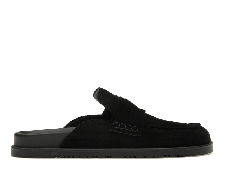 Hermes Go Mule Noir Suede Calkfskin (Men's)