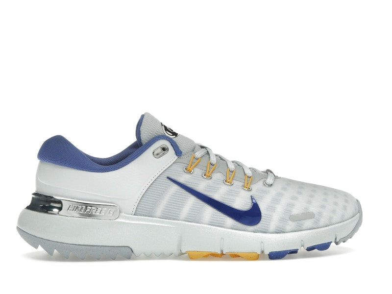 Nike Free Golf Pure Platinum University Gold Wolf Grey Astronomy Blue