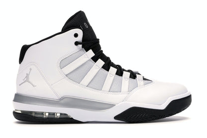 Jordan Max Aura White Metallic Silver Black