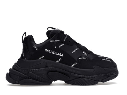 Balenciaga Triple S Black Logo (Women's)