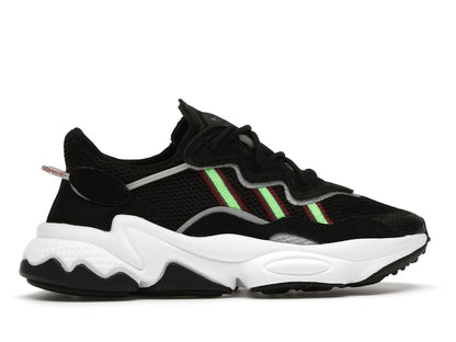 adidas Ozweego Core Black Solar Green (GS)