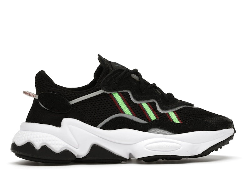 adidas Ozweego Core Black Solar Green (GS)