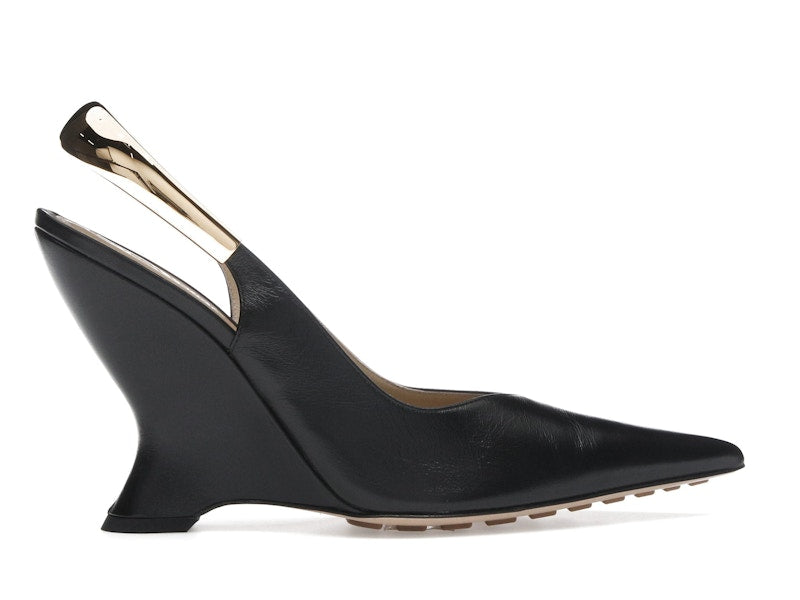 Bottega Veneta Punta Pointed-Toe Slingback Pumps Black (Women's)