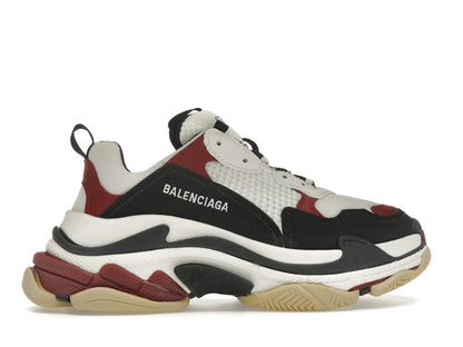 Balenciaga Triple S White Black Crimson