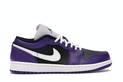 Jordan 1 Low Court Purple Black