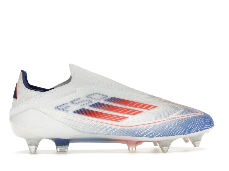 adidas F50 Elite Laceless SG Cloud White Solar Red Lucid Blue