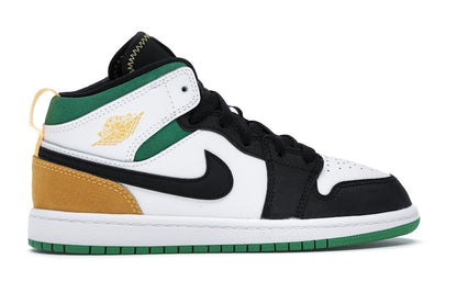 Jordan 1 Mid SE White Laser Orange Lucky Green (PS)