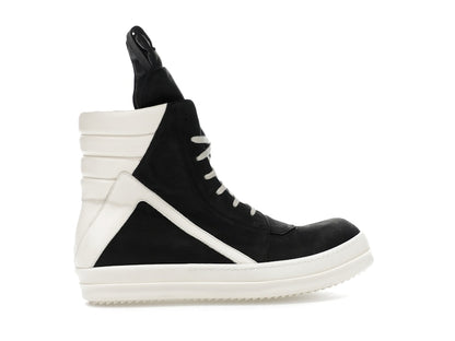 Rick Owens Geobasket High Black Milk