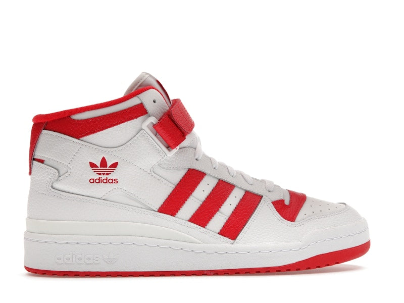 adidas Forum Mid Cloud White Vivid Red