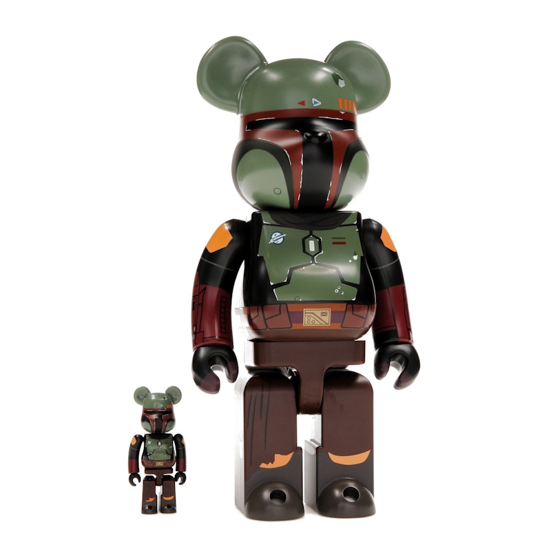 Bearbrick x Star Wars Boba Fett (Recovered Armor) 100% & 400% Set