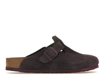 Birkenstock Boston Soft Footbed Suede Wine