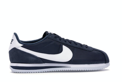 Nike Cortez Basic Nylon Obsidian White-Metallic Silver