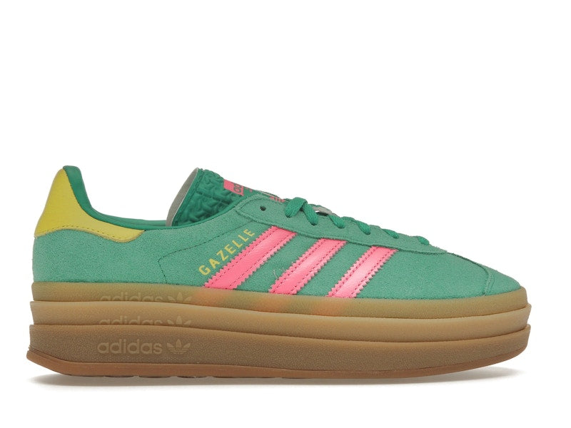 adidas Gazelle Bold Court Green Lucid Pink (Women's)