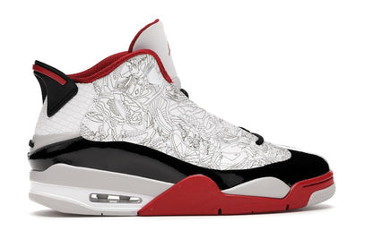 Jordan Dub Zero White Varsity Red