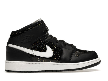 Jordan 1 Mid Black Speckle (GS)