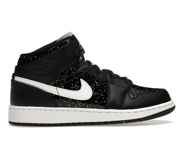 Jordan 1 Mid Black Speckle (GS)