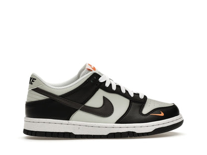 Nike Dunk Low Black Bright Mandarin Mini Swoosh (GS)