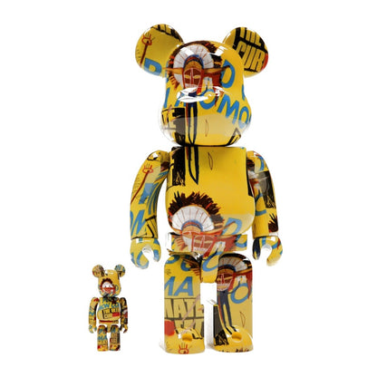 Bearbrick Andy Warhol x Jean-Michel Basquiat #3 100% & 400% Set