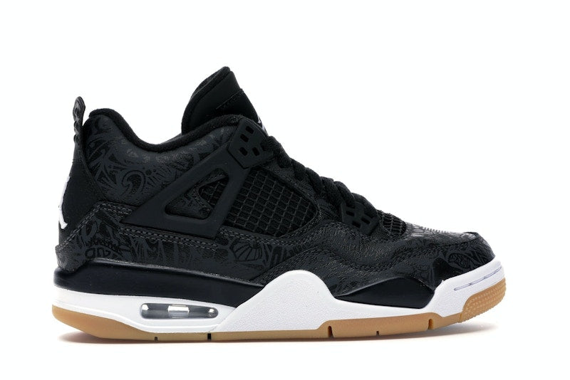 Jordan 4 Retro Laser Black Gum (GS)
