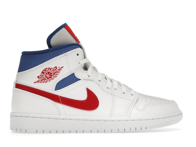 Jordan 1 Mid White Red Royal (Women's)