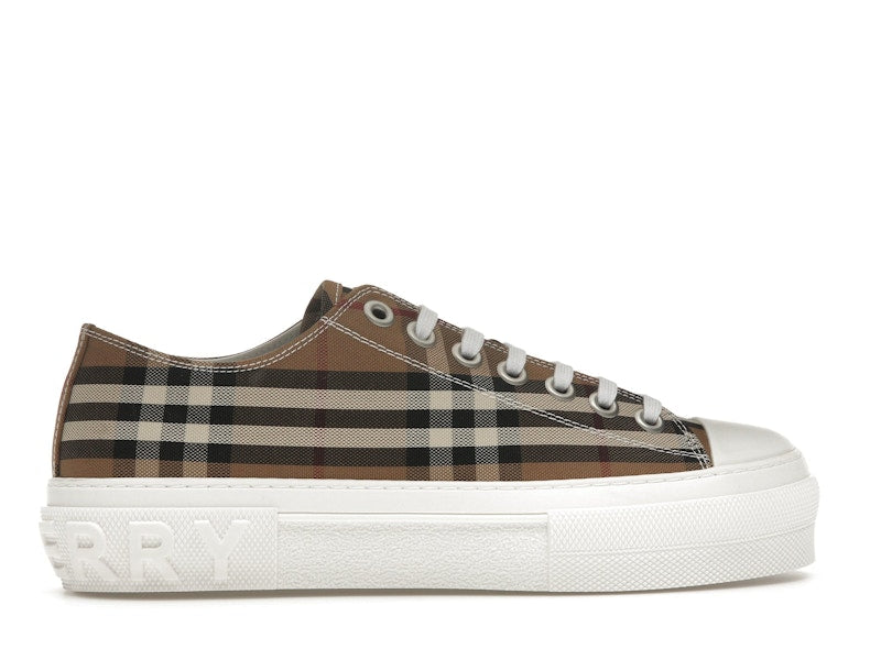 Burberry Vintage Check Cotton Sneakers Birch Brown