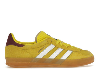 adidas Gazelle Indoor Bright Yellow Collegiate Burgundy (Women's)