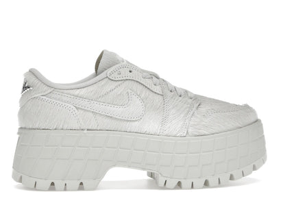 Jordan 1 Low Brooklyn Light Bone Metallic Silver (Women's)