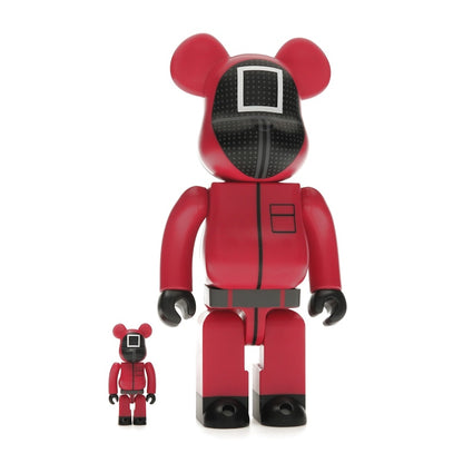 Bearbrick x Squid Game Guard (Square) 100% & 400% Set